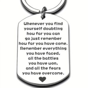 KEYCHAIN--REMINDER of Past Troubles Overcome to Encourage During Current Trouble
